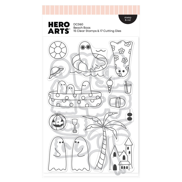 Beach Boos Stamp & Cut