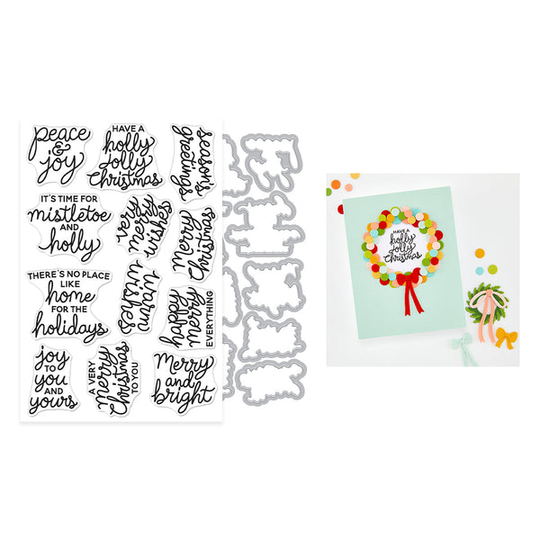 Very Merry Wishes Stamp & Cut