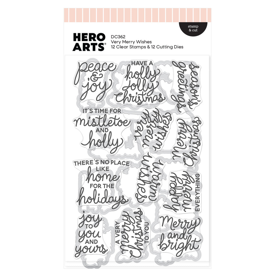 Very Merry Wishes Stamp & Cut