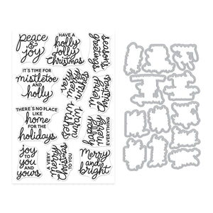 Very Merry Wishes Stamp & Cut