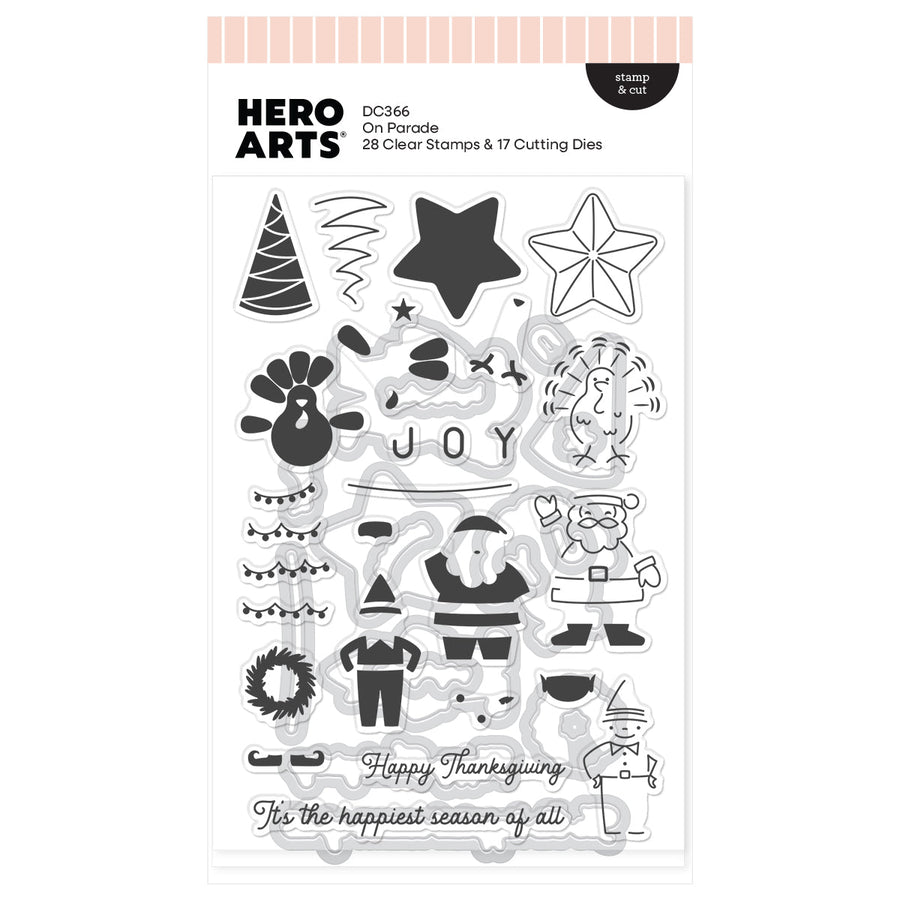 On Parade Stamp & Cut Set