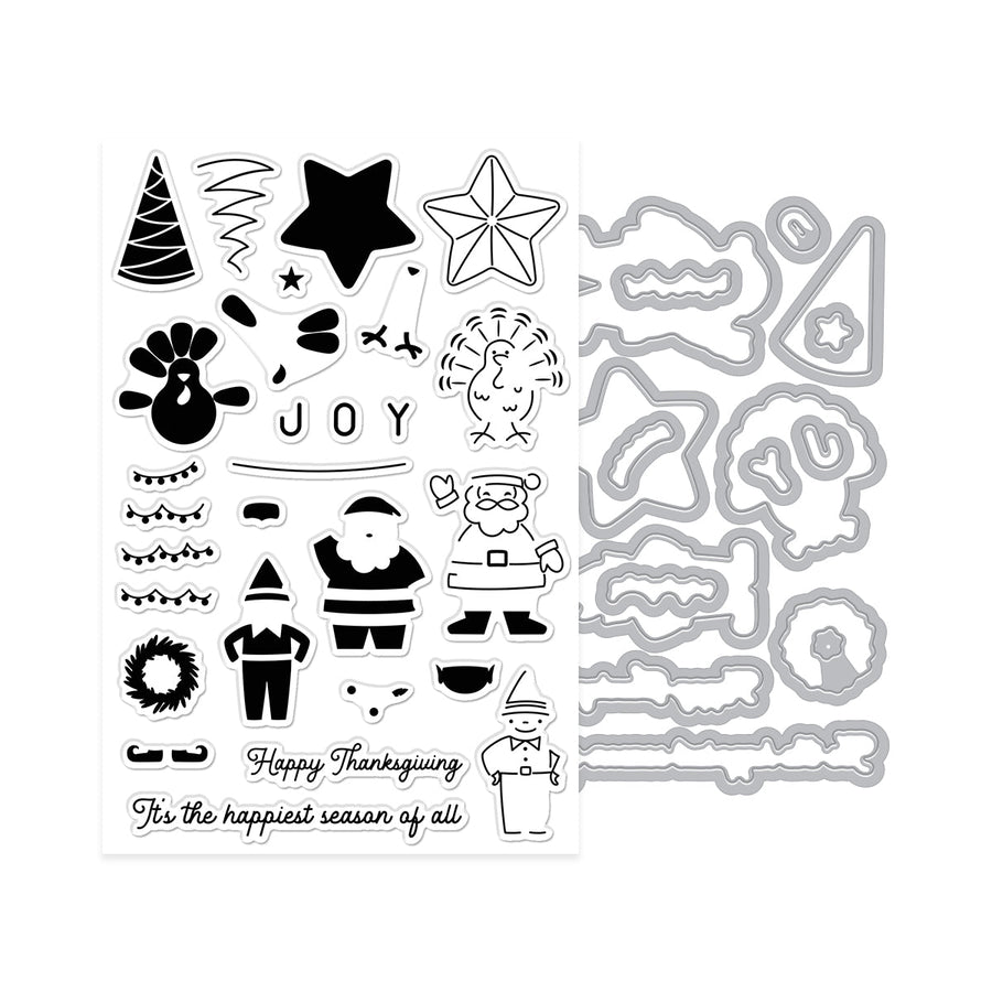 On Parade Stamp & Cut Set