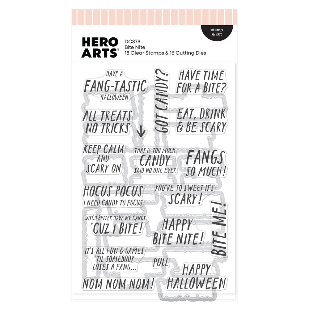 Hero Arts Bite Nite Stamp & Cut Set