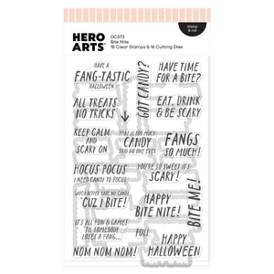 Hero Arts Bite Nite Stamp & Cut Set