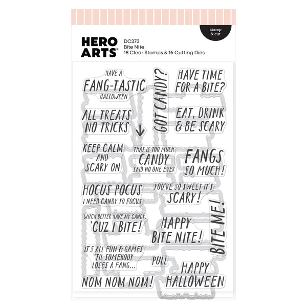 Hero Arts Bite Nite Stamp & Cut Set