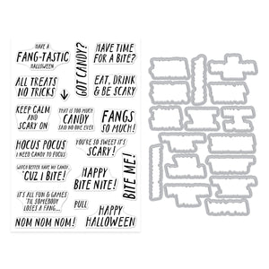 Hero Arts Bite Nite Stamp & Cut Set