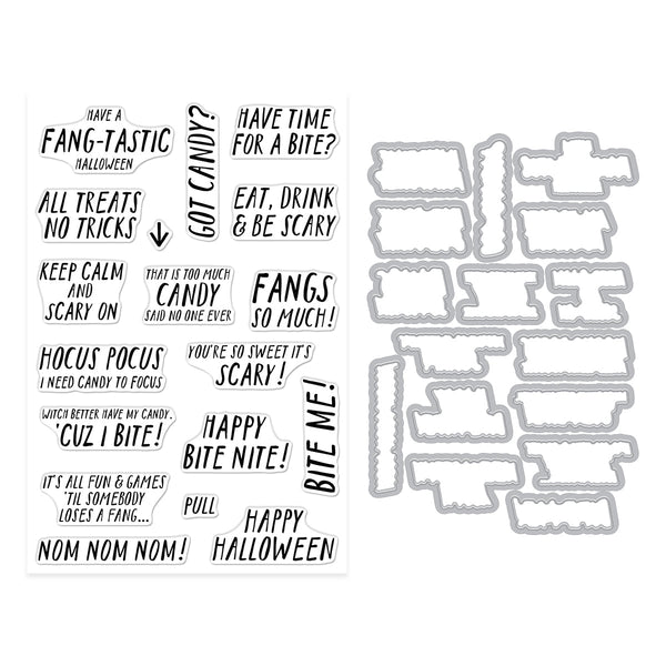 Hero Arts Bite Nite Stamp & Cut Set