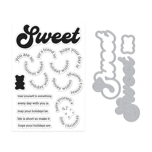 Sweet Wishes Stamp & Cut by Carly Tee
