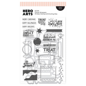 Candy Wrappers Stamp & Cut by Carly Tee