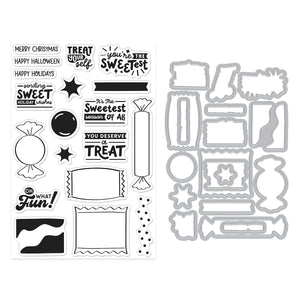 Candy Wrappers Stamp & Cut by Carly Tee