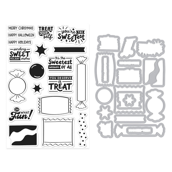 Candy Wrappers Stamp & Cut by Carly Tee