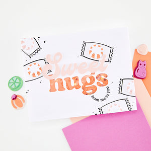 Candy Wrappers Stamp & Cut by Carly Tee