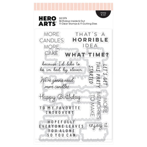 Hero Arts Birthdays Inside & Out Stamp & Cut