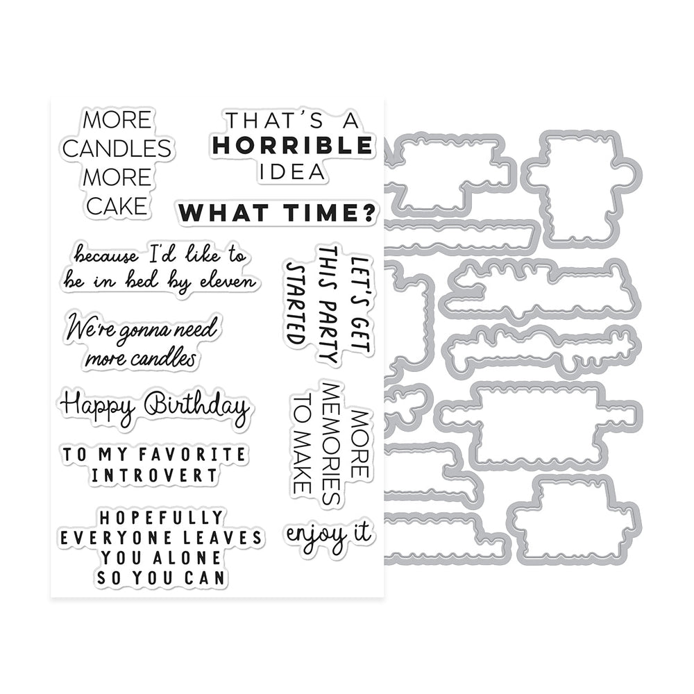 Hero Arts Birthdays Inside & Out Stamp & Cut