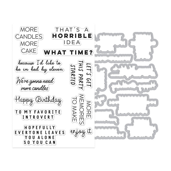 Hero Arts Birthdays Inside & Out Stamp & Cut