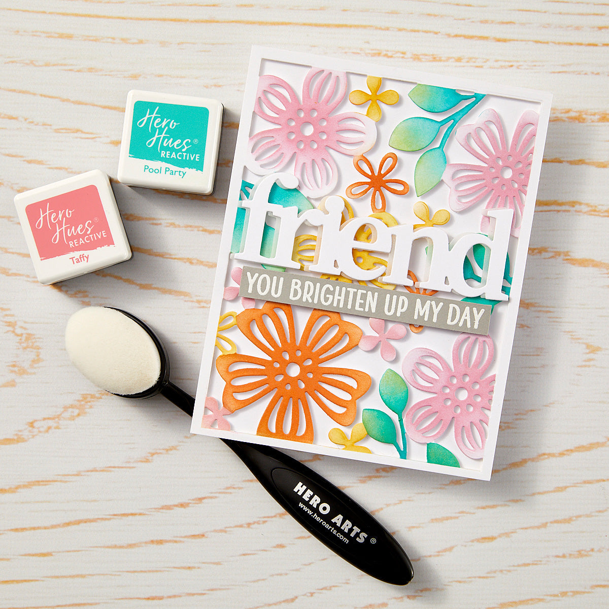 Hero Arts Floral Pattern Cover Plate Die from the Friendship