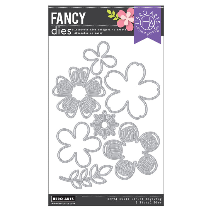 Small Flower Layering Fancy Dies from the Friendship Blooms Collection