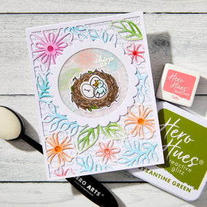 Hero Arts Spring Floral Cover Plate Die from the Blossoms & Birdsong Collection