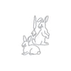 Rabbit Pair Die Set