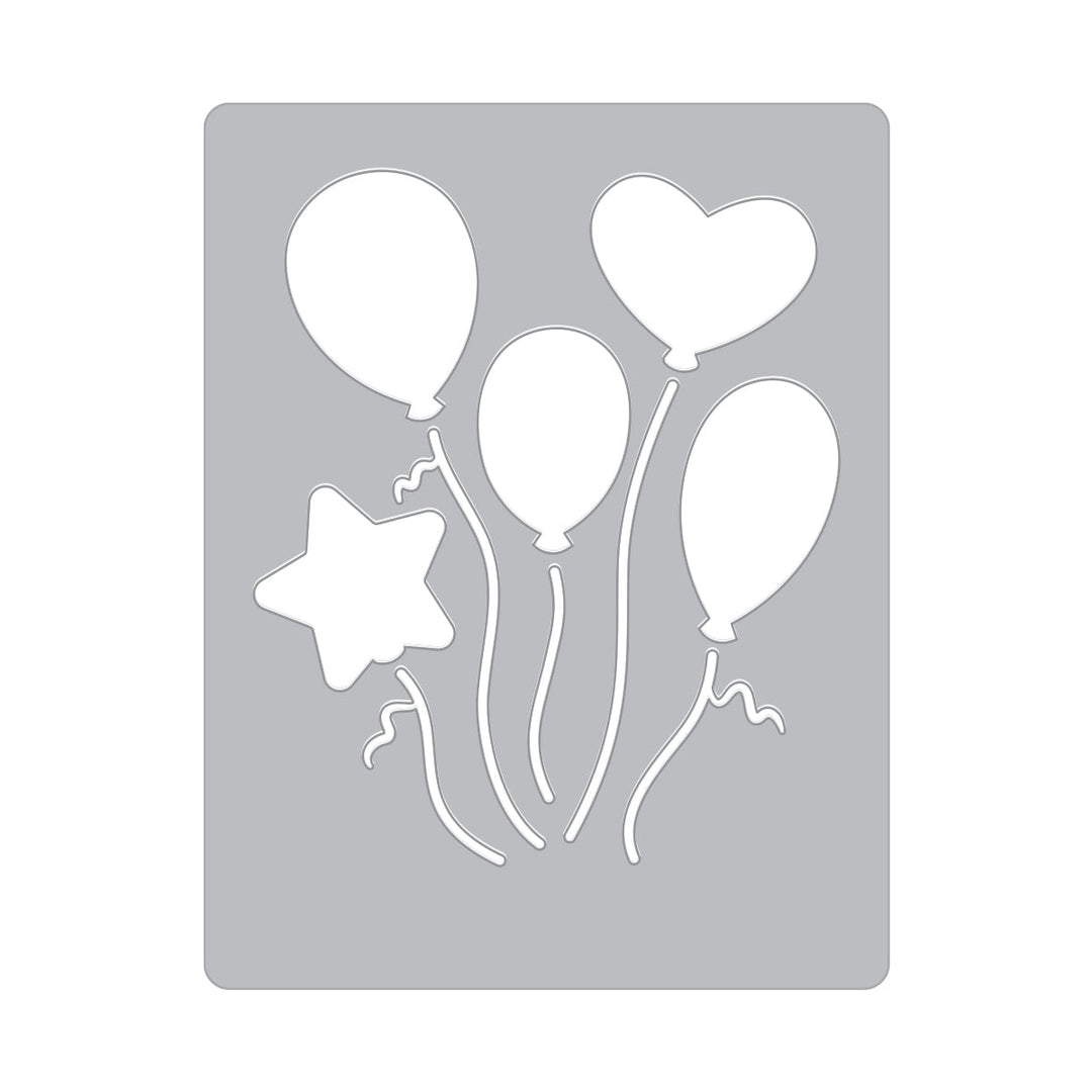 Hero Arts Balloons Cover Plate Die from the Let's Celebrate Collection