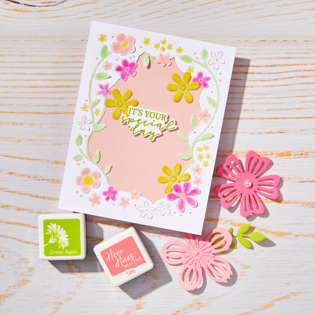 Hero Arts Floral Window Die Set from the Spring Whimsy Collection