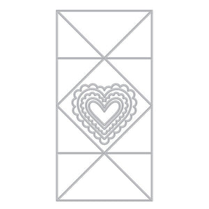 Folded Love Note Die Set