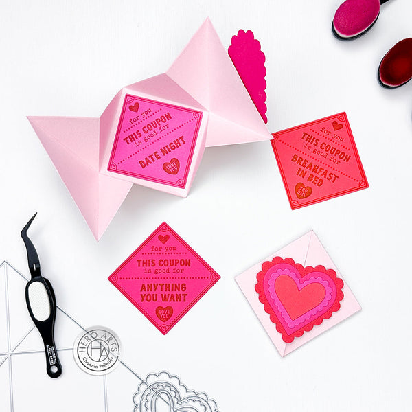 Folded Love Note Die Set