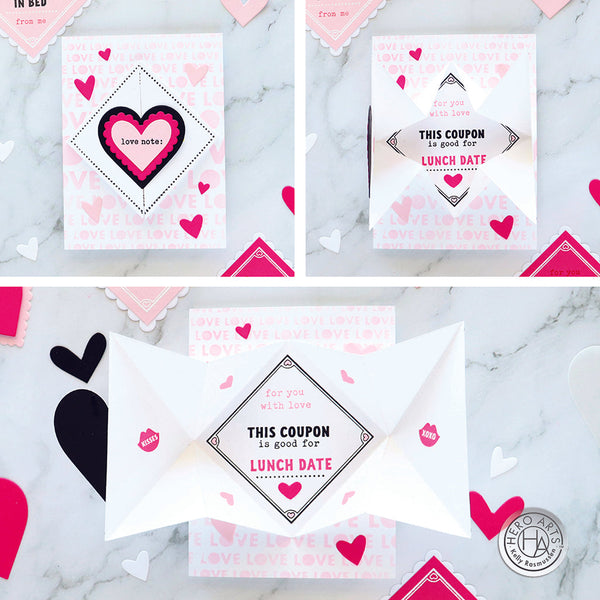 Folded Love Note Die Set