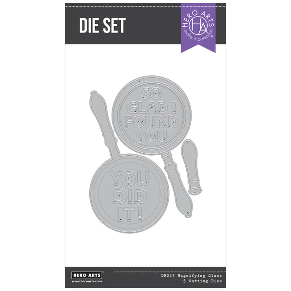 Magnifying Glass Die Set from the Case Closed Collection