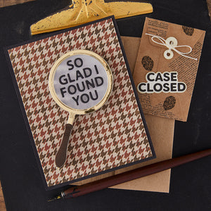 Magnifying Glass Die Set from the Case Closed Collection