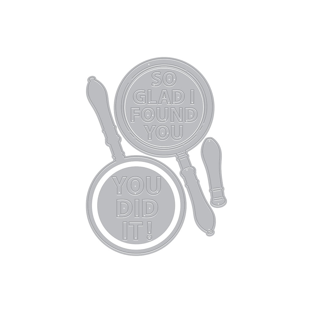 Magnifying Glass Die Set from the Case Closed Collection