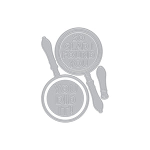 Magnifying Glass Die Set from the Case Closed Collection