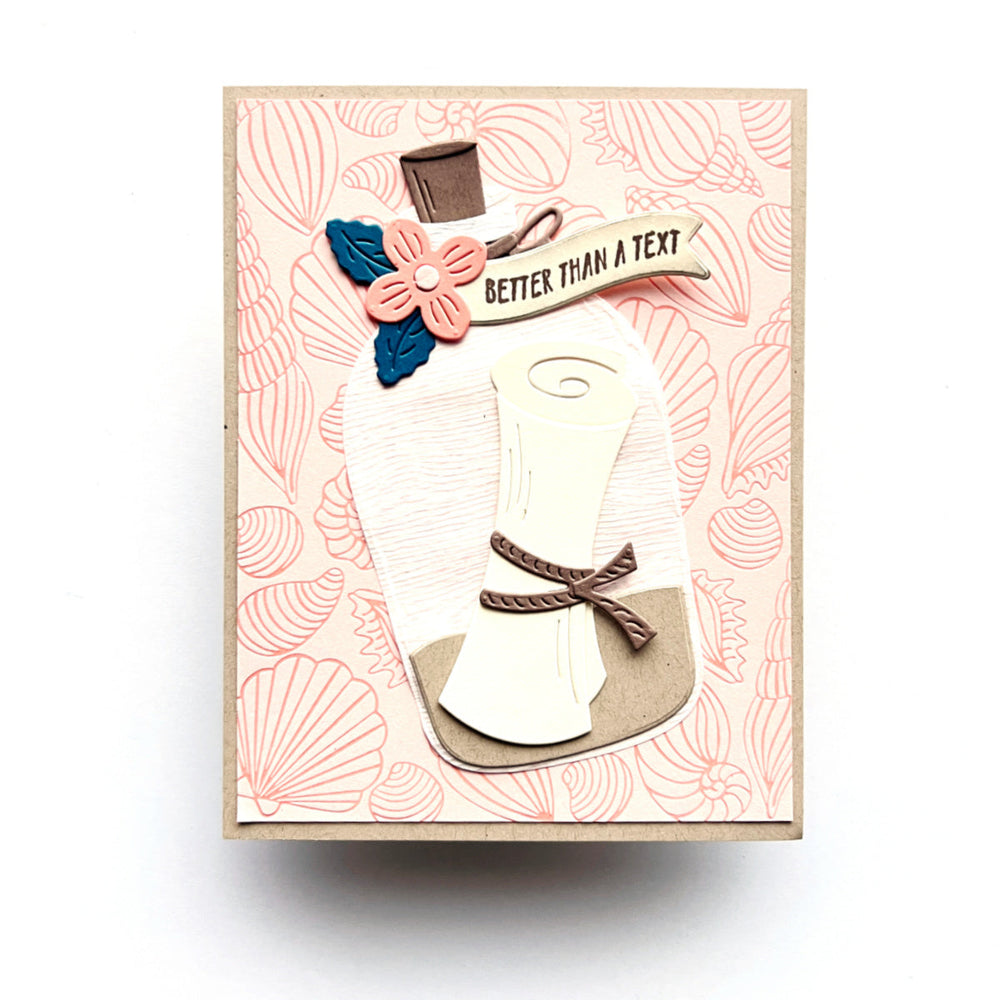 Scattered Shells LetterPress + Foil Plate