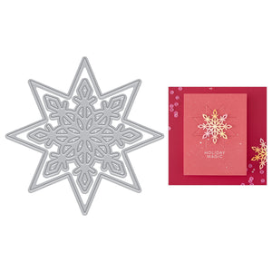 Snowflake Star Etched Dies