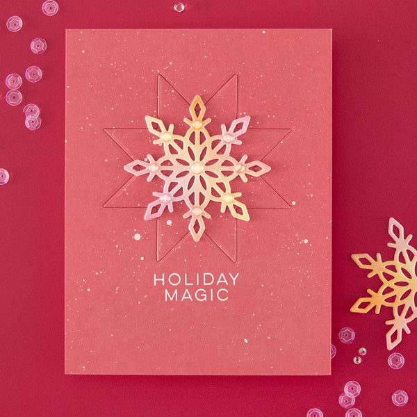 Snowflake Star Etched Dies