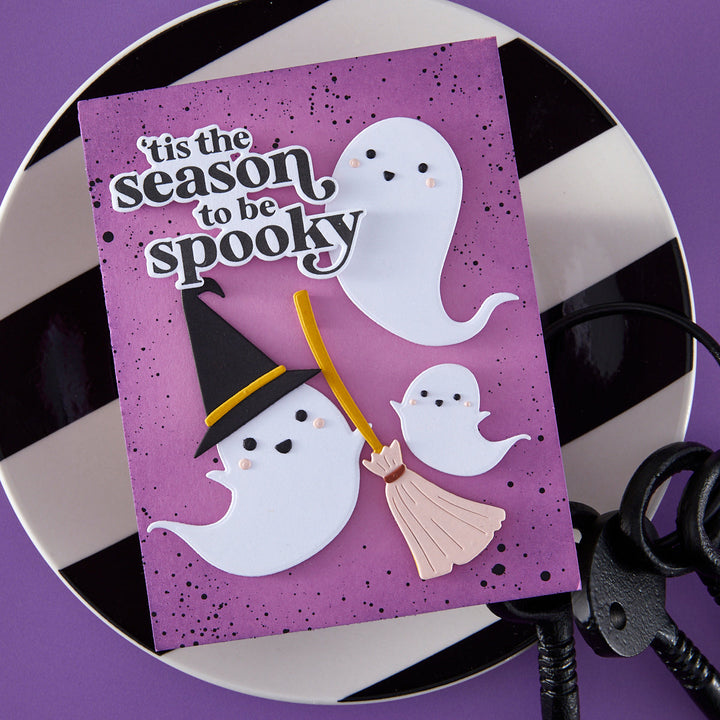 Hero Arts Spooky Season Letterpress + Foil & Die Set from the Hocus Pocus Collection