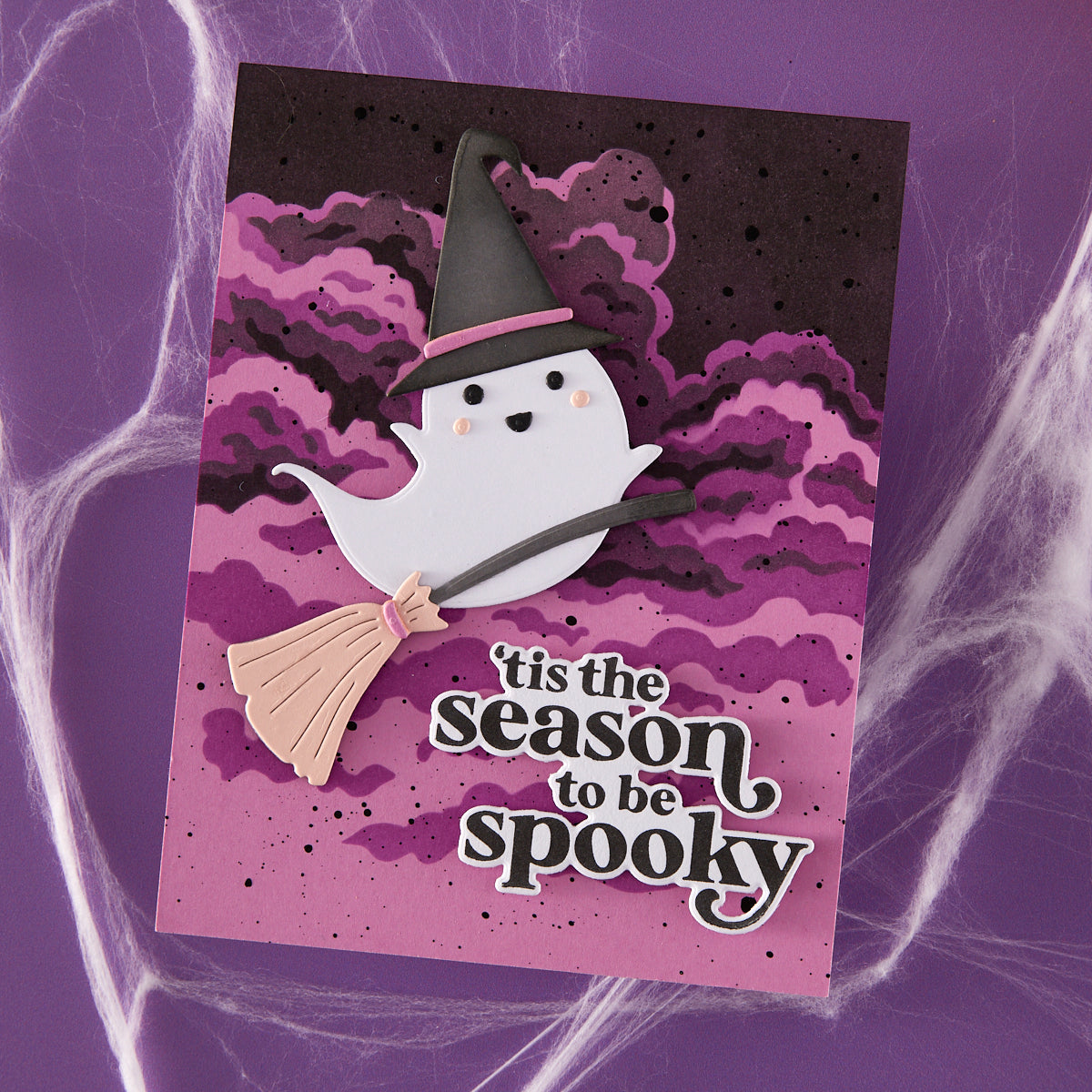 「claireSowdenクレアソヴデン亅ハート刺繍額入セットサイン入 Hero Arts Season's Creepings Clear Stamp Set from the Hocus Pocus