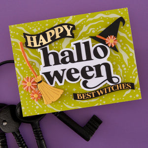 Happy Halloween Etched Dies
