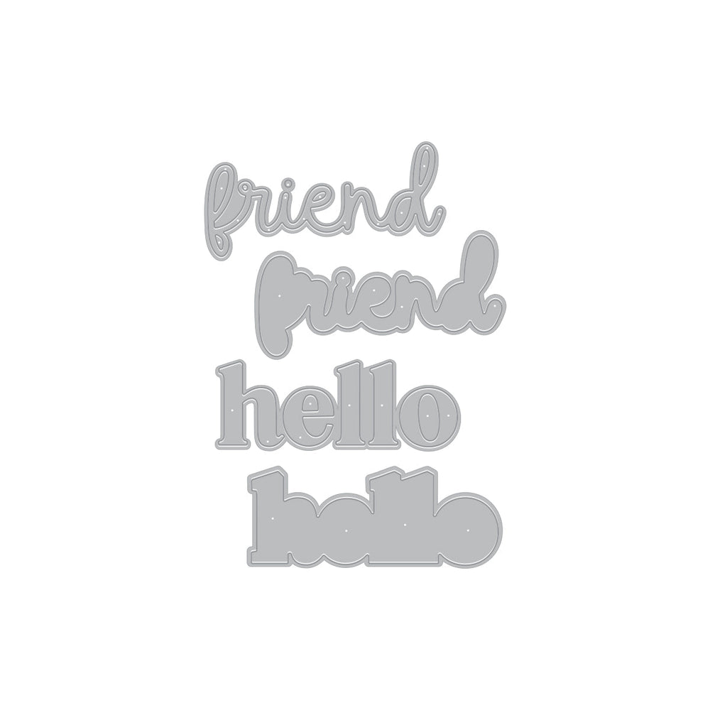 Hello Friend Die Set