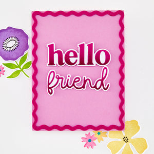 Hello Friend Clear Stamp Set