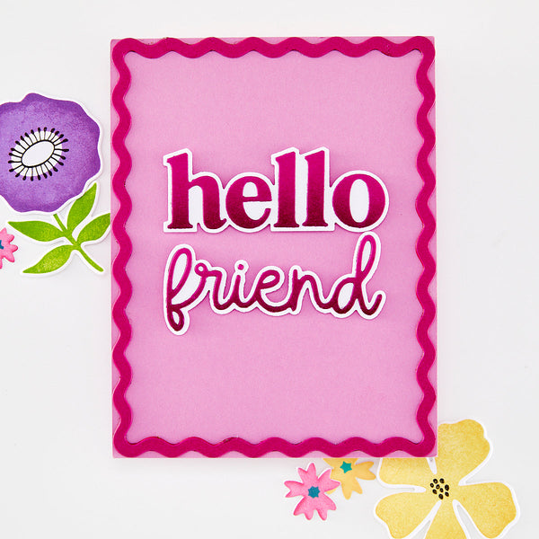 Hello Friend Clear Stamp Set