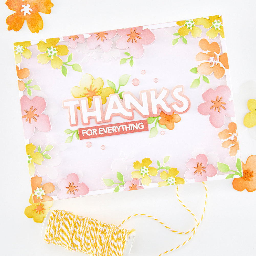 Floral Frame Layering Stencil Set