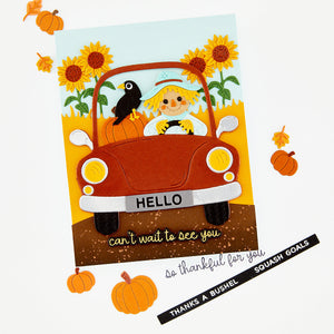 Hero Arts Fall Words Letterpress + Foil & Cut