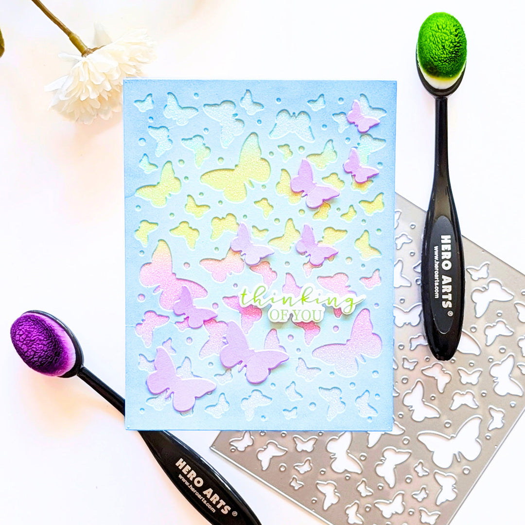 D411 Butterfly Confett Fancy Des Paper Layerng Hero Arts NP D411 Butterfly Confett Fancy Des Paper Layerng Hero Arts NP