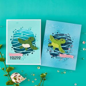 Mahalo Sea Turtle Small Die of the Month - card project 6