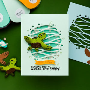 Mahalo Sea Turtle Small Die of the Month - card project 7
