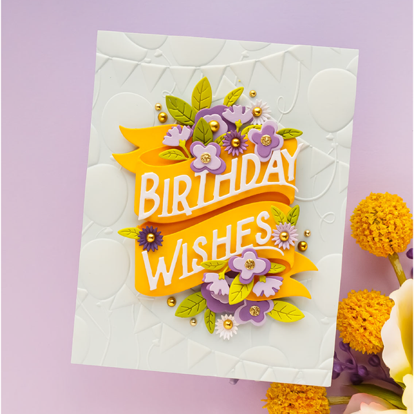 Balloons & Birthday Wishes - Large Die of the Month
