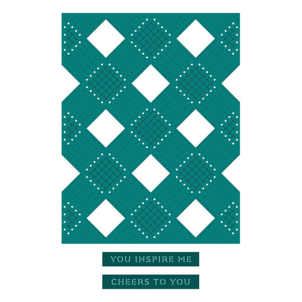 Diamond Knit -  Stitching Die of the Month
