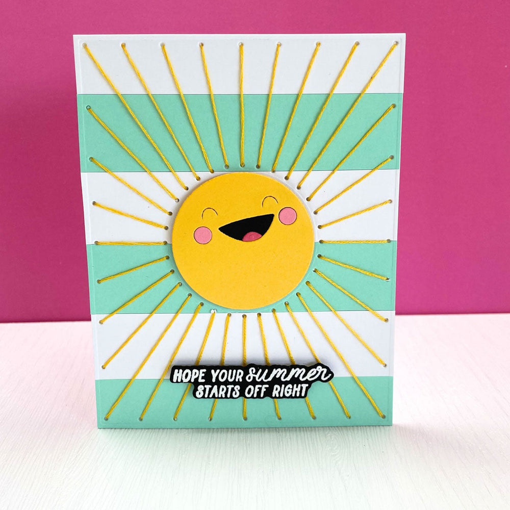 Stitched Sunshine - Stitching Die of the Month