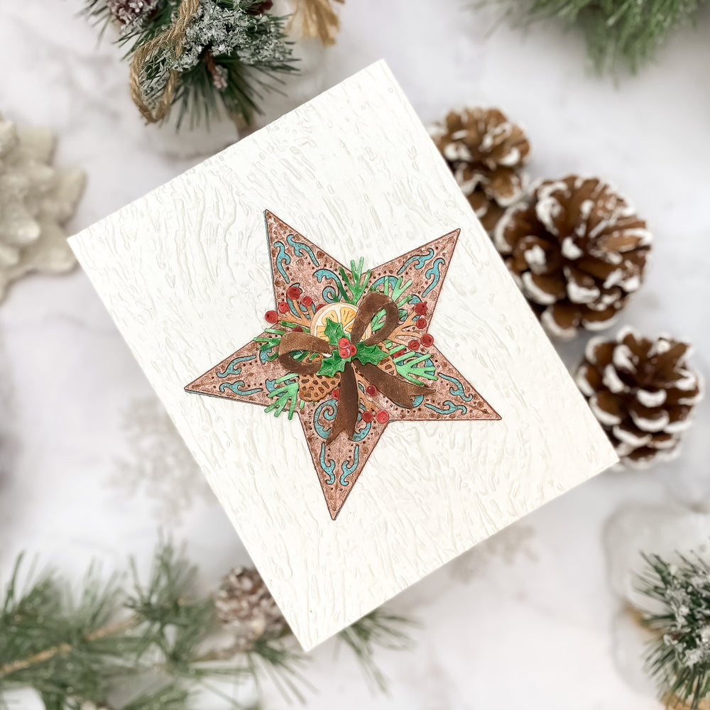 Barn Star Wreath Etched Dies by Annie Williams